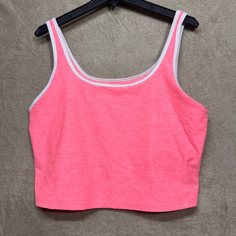 Athletic Works Neon Pink Sports Bra Crop Top XXL Activewear - Picture 3 of 7